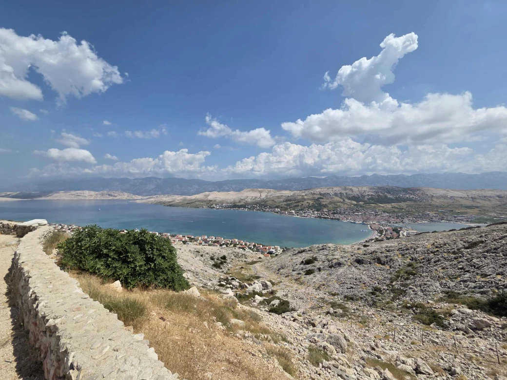 Ausblick auf Pag (HR)