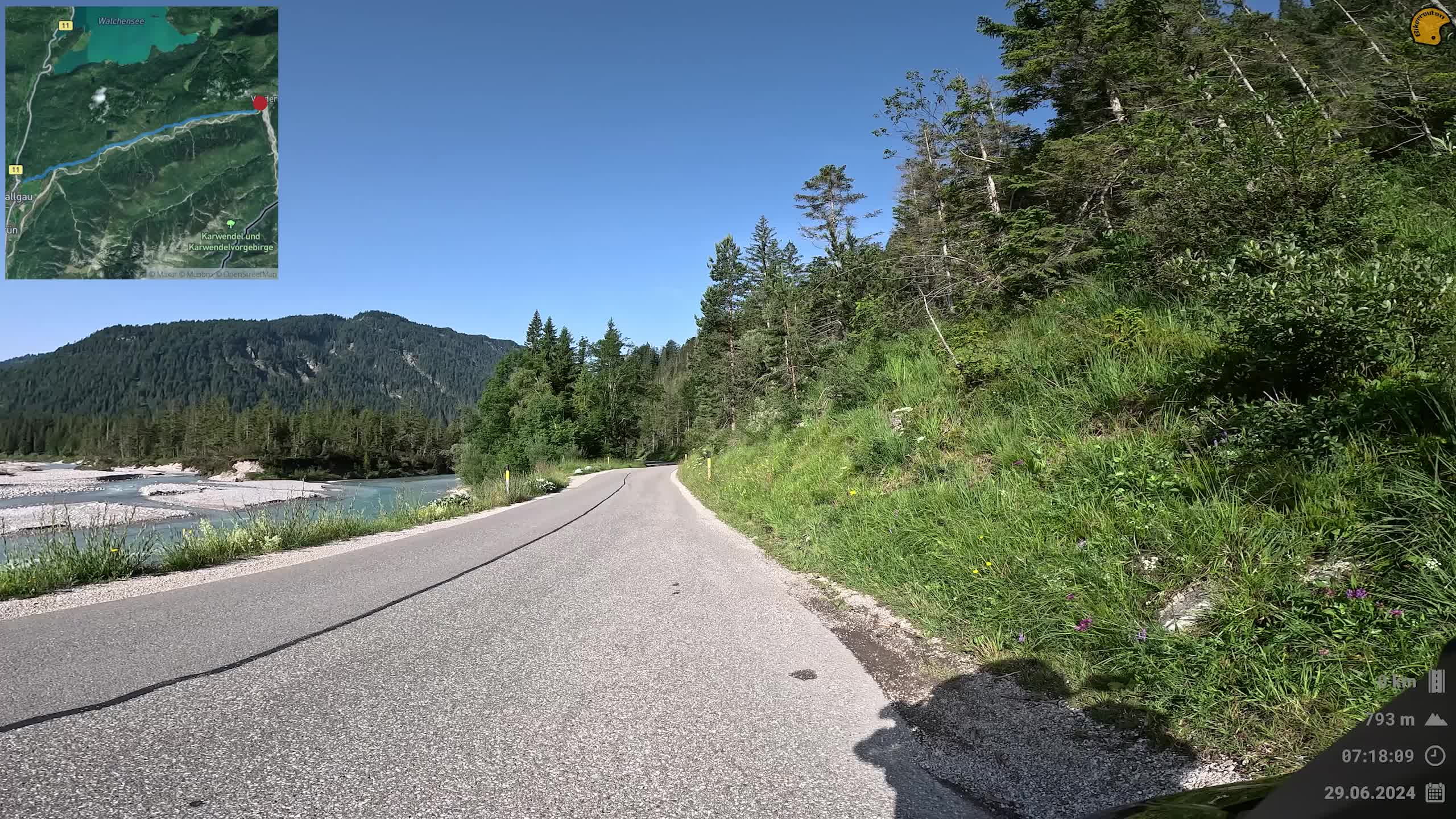 Clip: Mautstraße Vorderriß-Wallgau (DE)