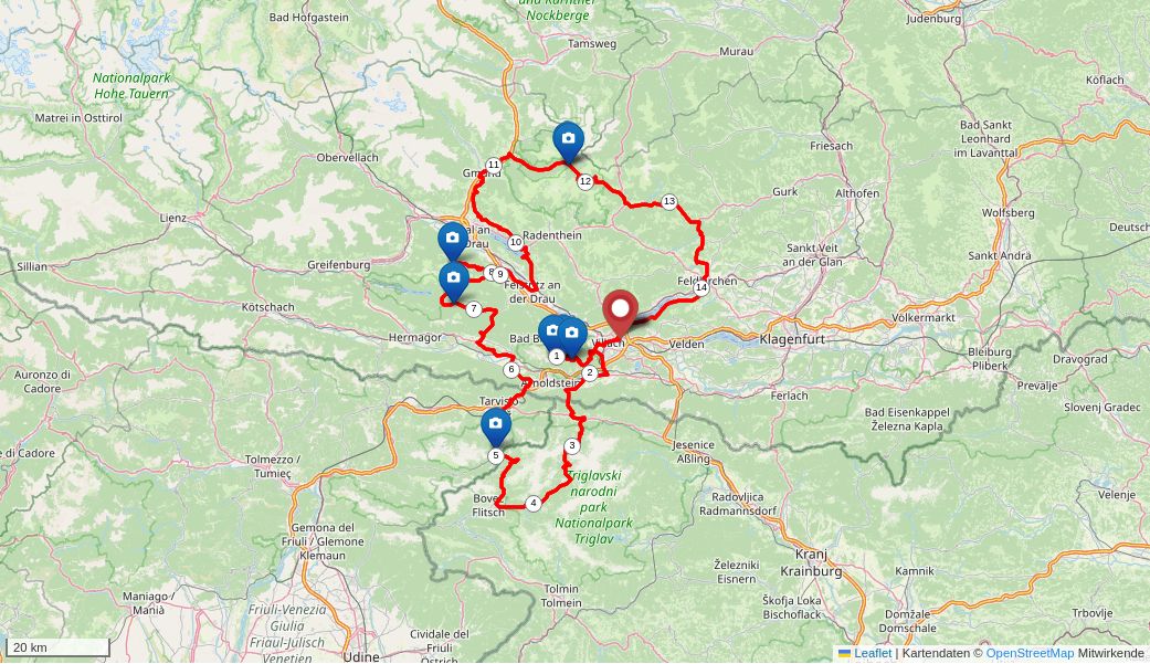 Karte zu Kärnten Panorama