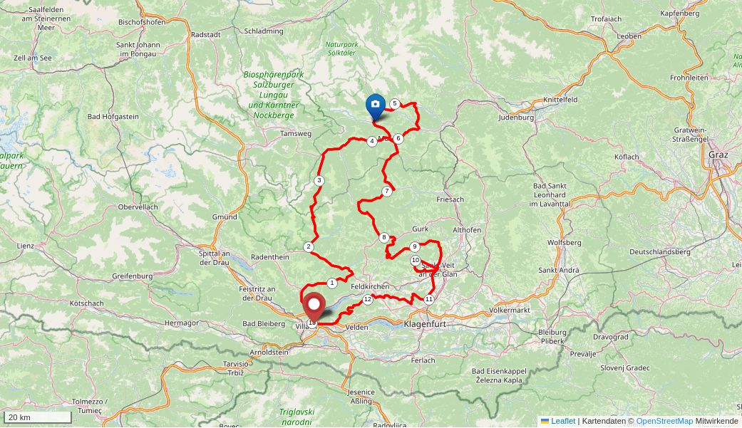Karte zu Gurktaler Alpen